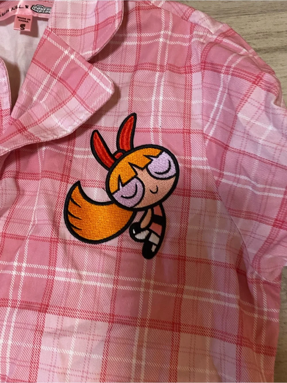 Dolls Kill x The Powerpuff Girls Pink Plaid Two piece skort set